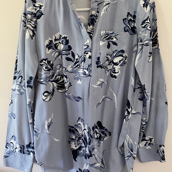 Long Sleeve Striped Blouse - Picture 1 of 2